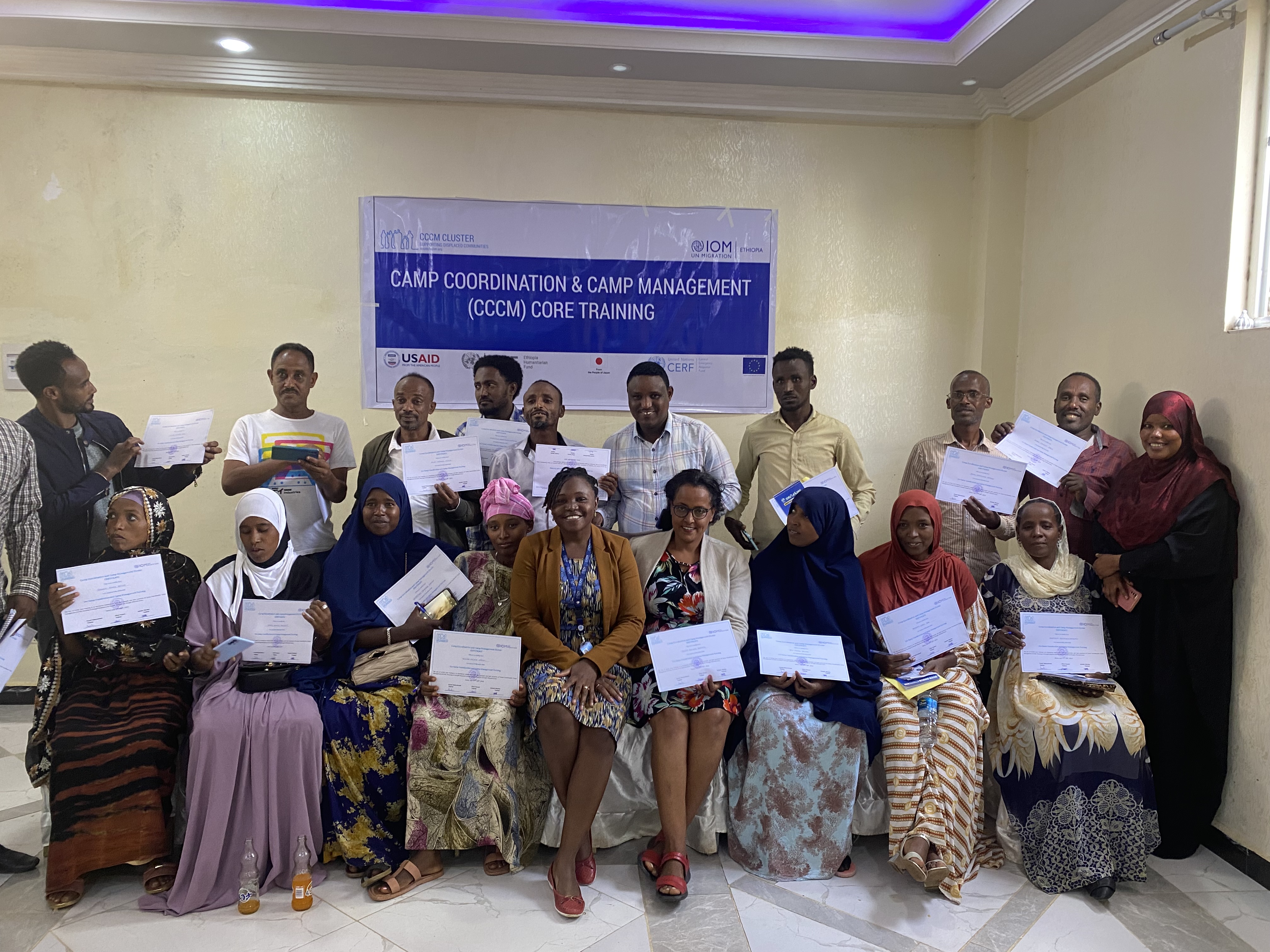 CCCM Core Training group photo with certificates